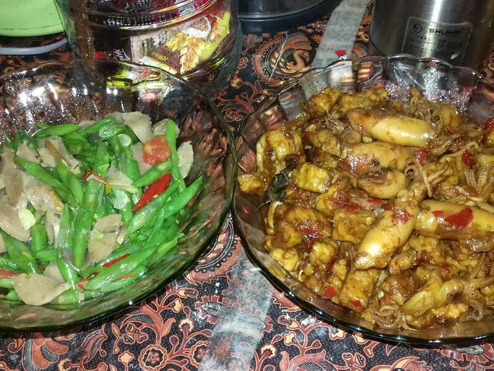 Cara Sederhana Membikin Resep  Tumis BunSo &amp;amp; Cumi tempe Huhah yang Enak Banget, Bikin Ketagihan