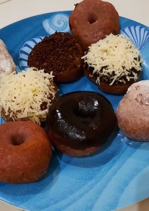 Foto resep Donat Ubi Ungu ala magic com