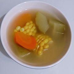 A picture of Chayote, 🌽 🥕 soup(Chinese).
