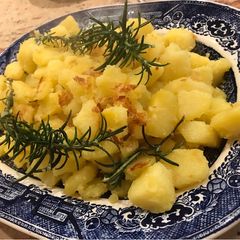 A picture of Super easy tasty pan roasted potatoes.
