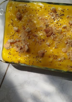 عکسی از دستور دسر یخچالی بیسکویت پتی بور