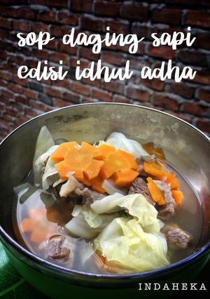 Foto resep Sop daging sapi #Kitaberbagi