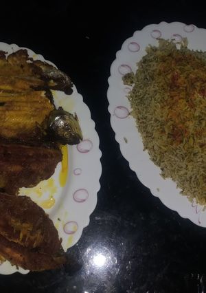 عکسی از دستور سبزی پلو با ماهی