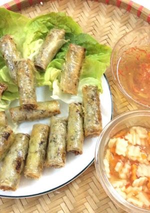Hình của món Chả giò cá rô phi.