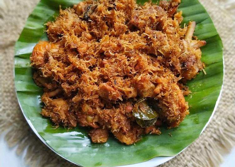 Langkah Mudah untuk Membuat Ayam serundeng simpel ala aku👌 Anti Gagal