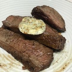 Super Easy Beef with Sage & Basil Butter A picture of Super Easy Beef with Sage & Basil Butter.