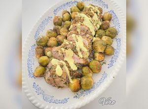 Une photo de Filet mignon de porc aux herbes /sauce crème moutardée à l’estragon