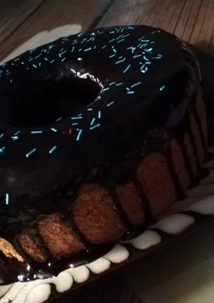 صورة لوصفة كيكه بالصوص الدارك