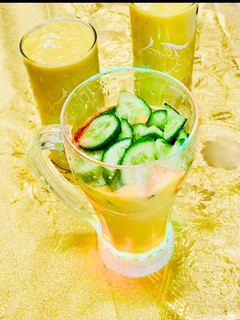 A picture of Indian version of Moscow mango mule mocktail.