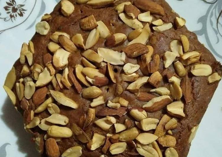 Step-by-Step Guide to Make Any-night-of-the-week Roasted dryfruits whole wheat banana cake in pressure cooker