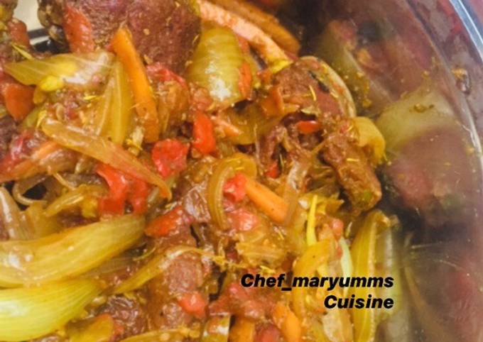 Step-by-Step Guide to Make Award-winning Spicy pepper chicken by Chef_Maryumms_cuisine🌸