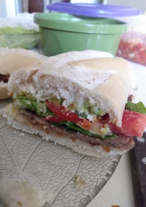 Una foto de Sándwich De Milanesa De Carne Picada o Carne Molida!