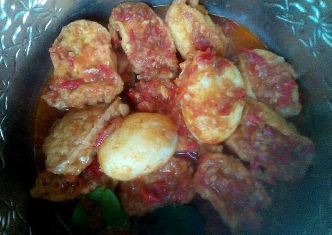 Resep: Telur dan tahu bumbu bali Bahan Sederhana