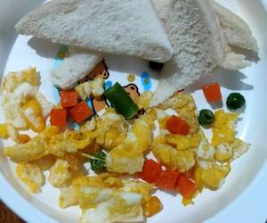 Cara Cepat Day135 Roti Tawar dan Orakarik Telur Sayuran 10 month Lezat Mantap