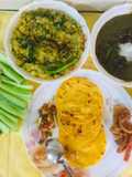 Sarson Ka Saag,Makki Ki Rotis, turnips Bhaji,hot dry fruits Gur