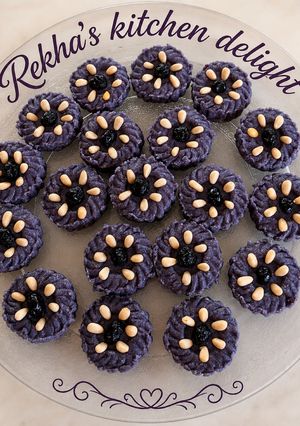 A picture of Blueberry Almond Mithai.
