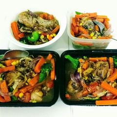 A picture of Fried Green Chicken Stew.