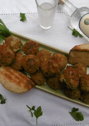 A picture of Greek Meatballs (Keftedakia).