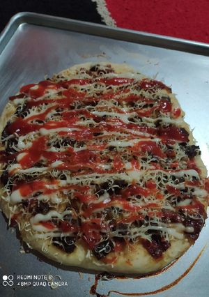 Foto resep Pizza beef black pepper