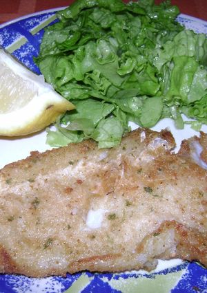 Una foto de Milanesas de merluza