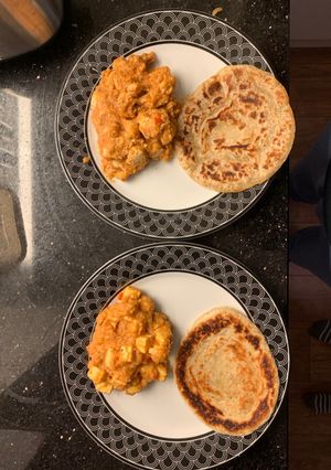 A picture of Butter chicken/paneer gravy (no cream!).