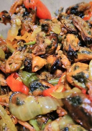 Foto resep Kerang masak saus tiram super pedas