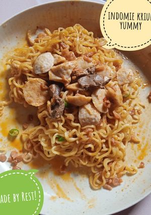 Foto resep Indomie kriuk yummy🍝🍝🍝