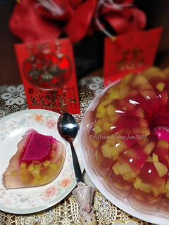 Foto resep Pudding Buah Naga Nangka
