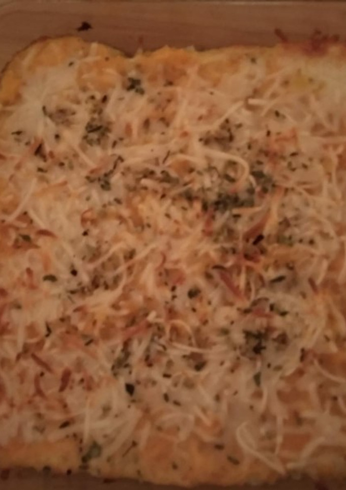 Una foto de Crema de calabaza y patatas, gratinada