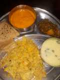 Aamras and double layered Rotli