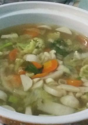 Foto resep Sup ayam sayur