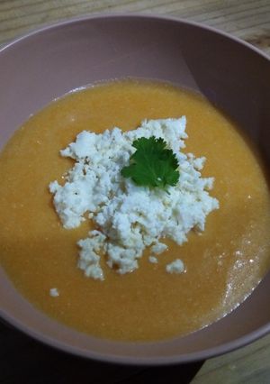 Una foto de Crema de zanahoria