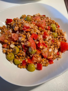 Una foto de Ensalada de lentejas