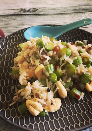 Une photo de Biryani aux Asperges vertes