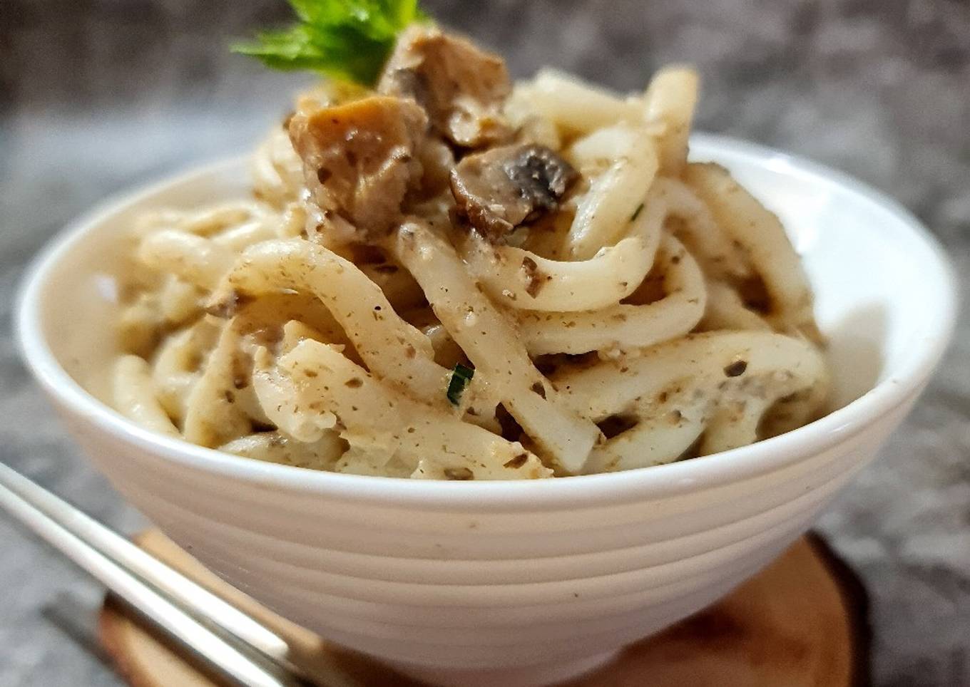 Mie Udon Krim Jamur