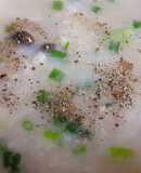 Cháo gà nấm linh chi