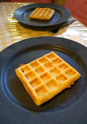 Φωτογραφία της συνταγής Βάφλες ή pancakes, τα τέλεια!