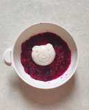 Đậu hũ non bằng yến mạch sốt thanh long - ăn dặm