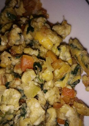 Foto resep Orak Arik Telur mix Sayur bayam+Wortel