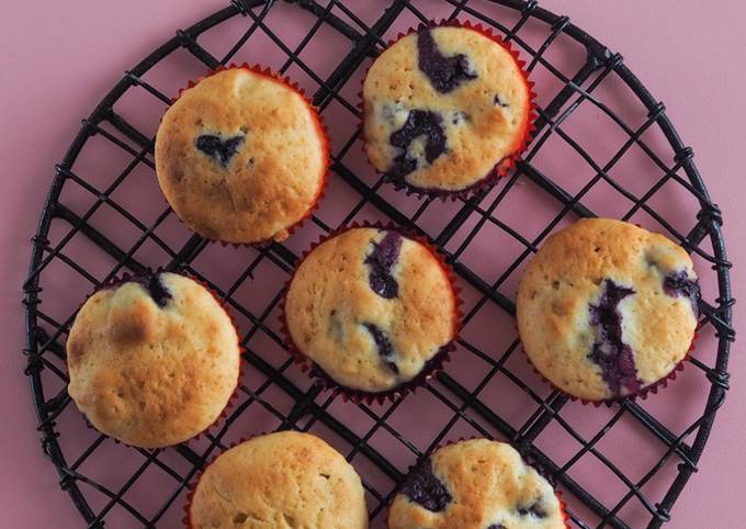 Blueberry yoghurt muffin