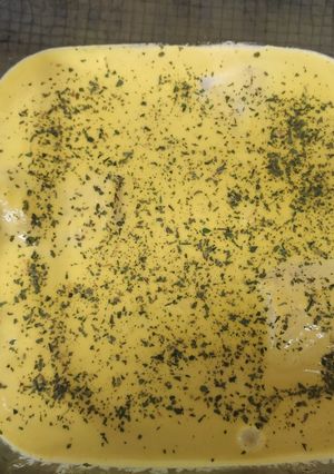 Una foto de Filetes de merluza con salsa de puerros Thermomix