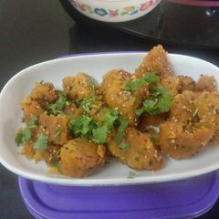A picture of Wheat atta rice and louky muthiya.
