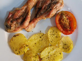 Muslos de pollo al horno con patatas 🍗