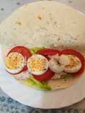 Wraps de atún y huevo duro