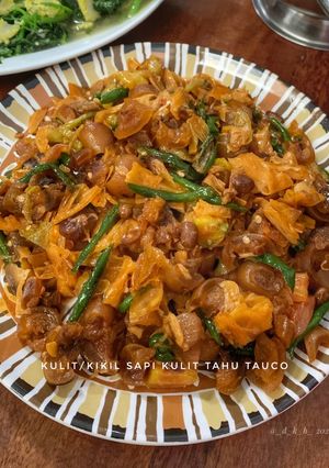 Foto resep Kaki/kulit sapi kulit tahu masak tauco