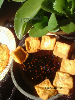 Foto resep Tahu goreng sambal bawang kecap(bs u/ tahu telur)