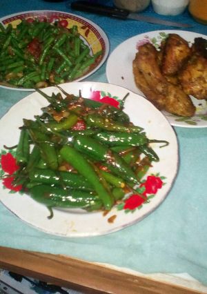 Foto resep Tumis cabe hijau