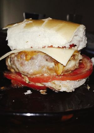 Una foto de Hamburguesas de cerdo caseras