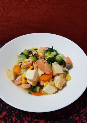 Foto resep Cap chai salmon