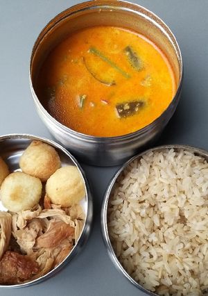Foto resep Lodeh terong kacang panjang ekonomis (bekal makan siang)
